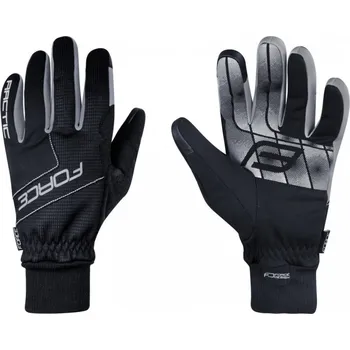 Cyklistické rukavice rukavice zimní Force Arctic Black Varianta: L