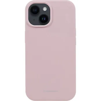 Pouzdro na mobilní telefon Kryt MERCURY Silky-Soft pro Apple iPhone 15 Plus - příjemný na dotek - silikonový - růžový