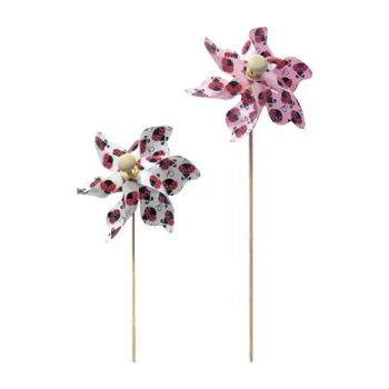 Větrník s beruškami, 9cm + špejle