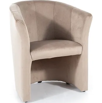 Křeslo Křeslo TM-1 VELVET, Béžová Bluvel 40/Wenge