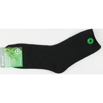 Pánské ponožky PESAIL Pánské zdravotní bambusové termo ponožky černé Velikost: 40 - 43