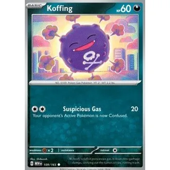 Volný čas Pokémon MEW 109/165 Koffing - 151 Stav: Near Mint, Verze: NORMAL