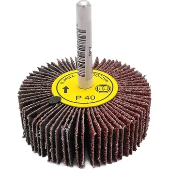 Brusný kotouč MAGG Kotouče brusné lamelové, 60x20 mm, na stopce 6 mm, různé hrubosti - korund Varianta: korund Zrnitost: P100