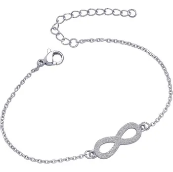Náramek Dámský náramek ocel přívěskem nekonečna MNCBR14-470-A délka 19 cm