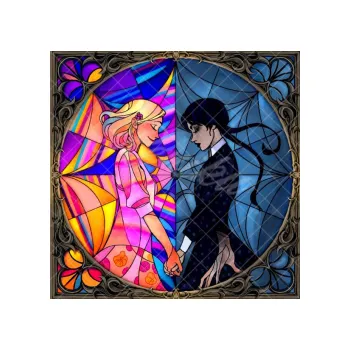 Jedlá dekorace na dort WEDNESDAY čtverec, VARIANTA Fondánový list 1793