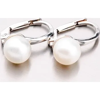 Náušnice Dámské náušnice bílé zlato 585 perly perlové 42-31422