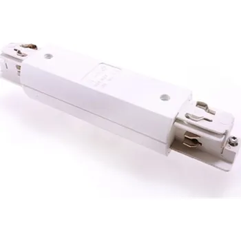 Příslušenství pro svítidlo Light Impressions Spojka s napájením kulatá 444661 pro přisazenou kolejnici 3-fázová bílá