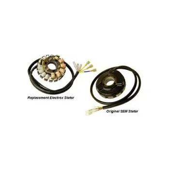 Osvětlení pro motocykl ELECTREX vinutí alternátoru (stator) se světly HUSABERG 98-03, KTM (staré modely) (ELECTREX vinutí alternátoru (stator) se světly HUSABERG 98-03, KTM (staré modely))