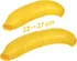 Potravinová dóza Fortel Obal na banán 22-27 cm žlutý