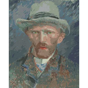 Hračka Diamondi Diamantové malování - AUTOPORTRÉT II (VAN GOGH) Rozměr: 40x50 cm, Rámování: bez rámu a bez vypnutí plátna