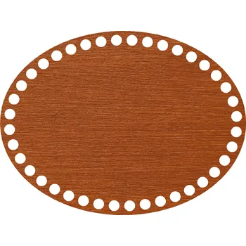 WoodenPuzzle.cz Víko na háčkování - ovál - palisandrová lazura (různé velikosti) Velikost: 20x15 cm