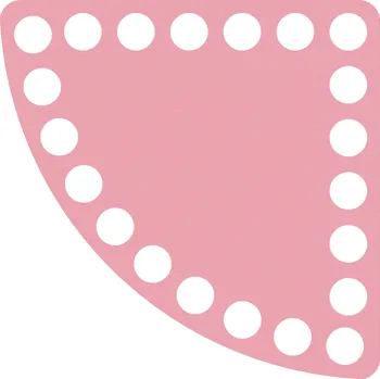 Nákupní košík WoodenPuzzle.cz Víko na háčkování - kruhová výseč - růžové (různé velikosti) Velikost: 15 cm