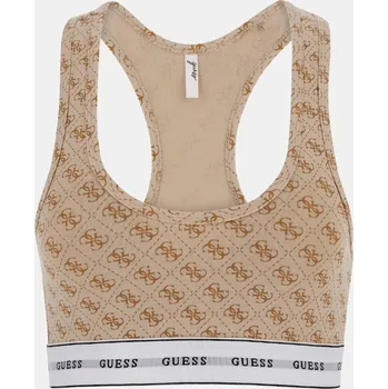 Podprsenka Dámská podprsenka bralettka O97C01KBOE1 - P13W béžová s potiskem - Guess M