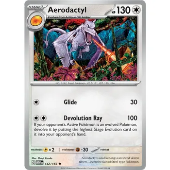 Sběratelská karetní hra Pokémon TCG Aerodactyl 142/165 - Holo