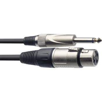 Příslušenství ke zvukové technice Stagg SMC1XP, mikrofonní kabel XLR/Jack, 1m