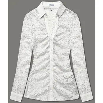 Dámská halenka Halenka krémová Lace s límečkem, odstíny bílé S (36) i392_22223-46