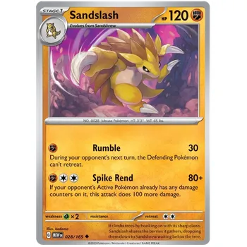 Karetní hra Pokémon TCG Sandslash 028/165