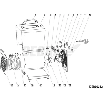 Tepelná ochrana KSD01 100C DEDRA XDED9921A.03