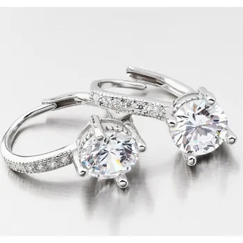 Náušnice Dámské náušnice stříbro 925 zirkon visací UCST-122781D