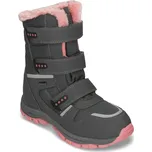 Baťa zimní dívčí sněhule s kožíškem šedé, vel. 29