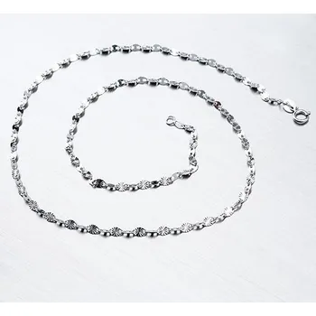 Řetízek Dámský řetízek bílé zlato 585 45-1574 délka 40 cm