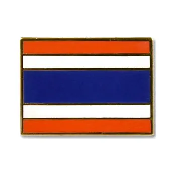Odznak (pins) 18mm vlajka Thajsko - barevný