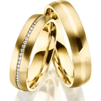 Prsten Snubní prsteny ocel zirkon SP-ES-027