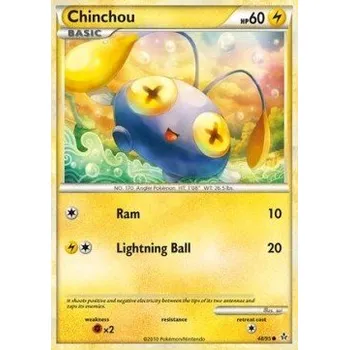 Sběratelská karetní hra Pokémon UL 048/095 Chinchou - Unleashed Stav: Excellent, Verze: NORMAL