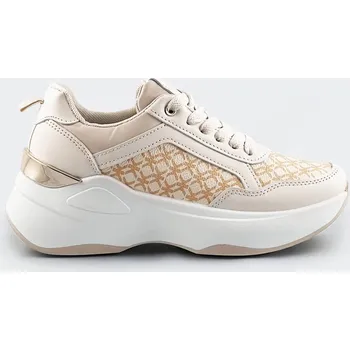 Dámské tenisky Béžové dámské sportovní boty F86A34 Mix Feel, odstíny béžové XL (42) i392_20183-B