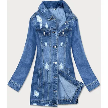 Dámská cargo bunda Dlouhá světle modrá dámská džínová oversize bunda 29P9Z IZZY DENIM, odstíny modré S (36) i392_15916-46