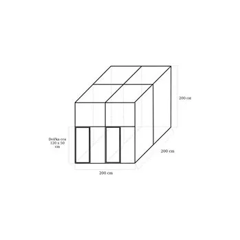 Stavebnice dvojvoliéry 2x2x2m ECONOMY