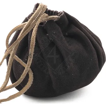 Peněženka Marshal Historical Měšec na mince kožený Černá