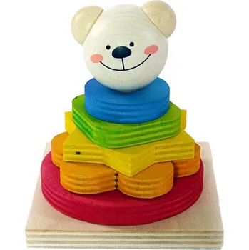 Dětské zboží Hess Nasazovací barevné tvary Medvídek Timi