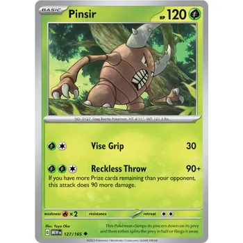 Sběratelská karetní hra Pokémon TCG Pinsir 127/165