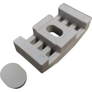 Příslušenství pro plot Příchytka panelu "E" / plastová / RAL 7030, (pro panel 6/5/6)