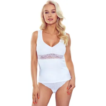 Dámská košilka Dana black - ELDAR Bílá S