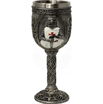 Sběratelství MystiCalls Křižácký kalich s rytířem v bílém varkoči