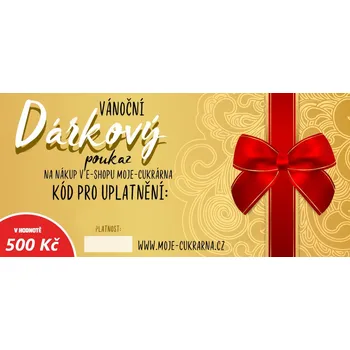 Vánoční dárkový poukaz 500 Kč možnosti: na e-mail