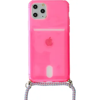 Pouzdro na mobilní telefon Pouzdro STRAP Fluo pro Iphone 7/8/SE 2020/SE 2022 Pink