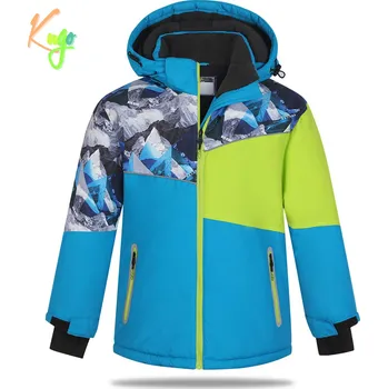 Chlapecká bunda Chlapecká zimní bunda - KUGO PB3890, tyrkysová Barva: Tyrkysová, Velikost: 164