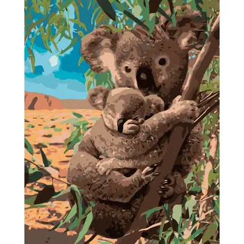 Diamondi Diamantové malování - KOALY Rozměr: 40x50 cm, Rámování: bez rámu a bez vypnutí plátna
