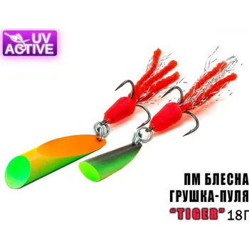 Umělá nástraha Nástraha Prof Montazh "Grushka-Bullet" Tiger 18g