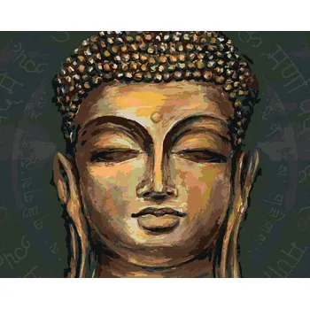 Diamondi Diamantové malování - ZLATÝ BUDDHA Rozměr: 40x50 cm, Rámování: vypnuté plátno na rám