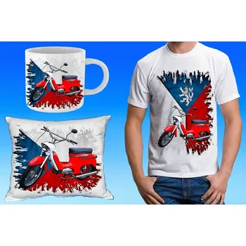 Pánské tričko dárkový set PYONÍR 50 122 (dárkový set s motorkou )