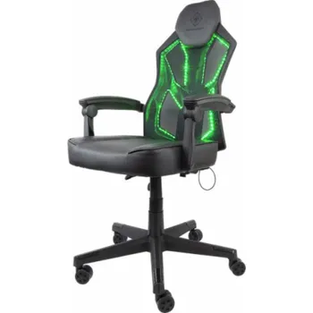 Stolička DELTACO GAM-086, RGB Herná stolička, čierna