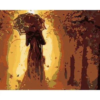 Diamondi Diamantové malování - ŽENA SE SLUNEČNÍKEM Rozměr: 40x50 cm, Rámování: bez rámu a bez vypnutí plátna