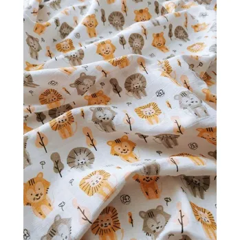 Plena Látková plena s potiskem Lev šedý 70x70 cm