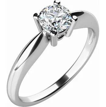 Prsten Zásnubní prsten bílé zlato 585/1000 přírodní diamant 0.33 ct G/SI ZP-10702-DIA velikost 63