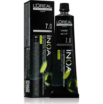 Vlasová kosmetika L’Oréal Professionnel Inoa permanentní barva na vlasy bez amoniaku odstín 7.0 60 ml