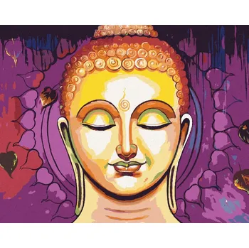 Hračka Diamondi Diamantové malování - MEDITUJÍCÍ BUDDHA Rozměr: 40x50 cm, Rámování: bez rámu a bez vypnutí plátna